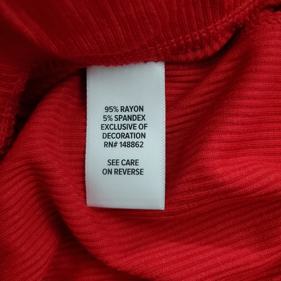 Torrid Women's Super Soft Lace Ribbed Sleep Pants Jester Red NWT Size 1X 14 - 16 - Picture 9 of 12